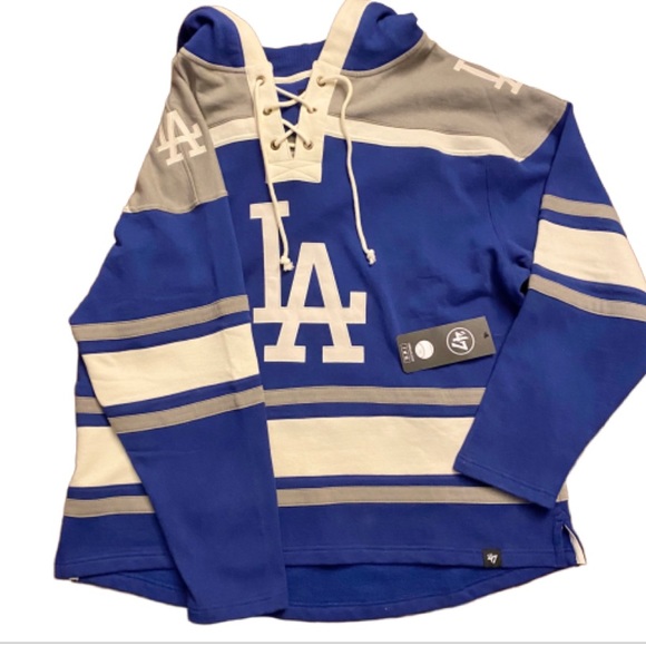 Nwt Blue La Dodgers Sweatshirt Hockey 